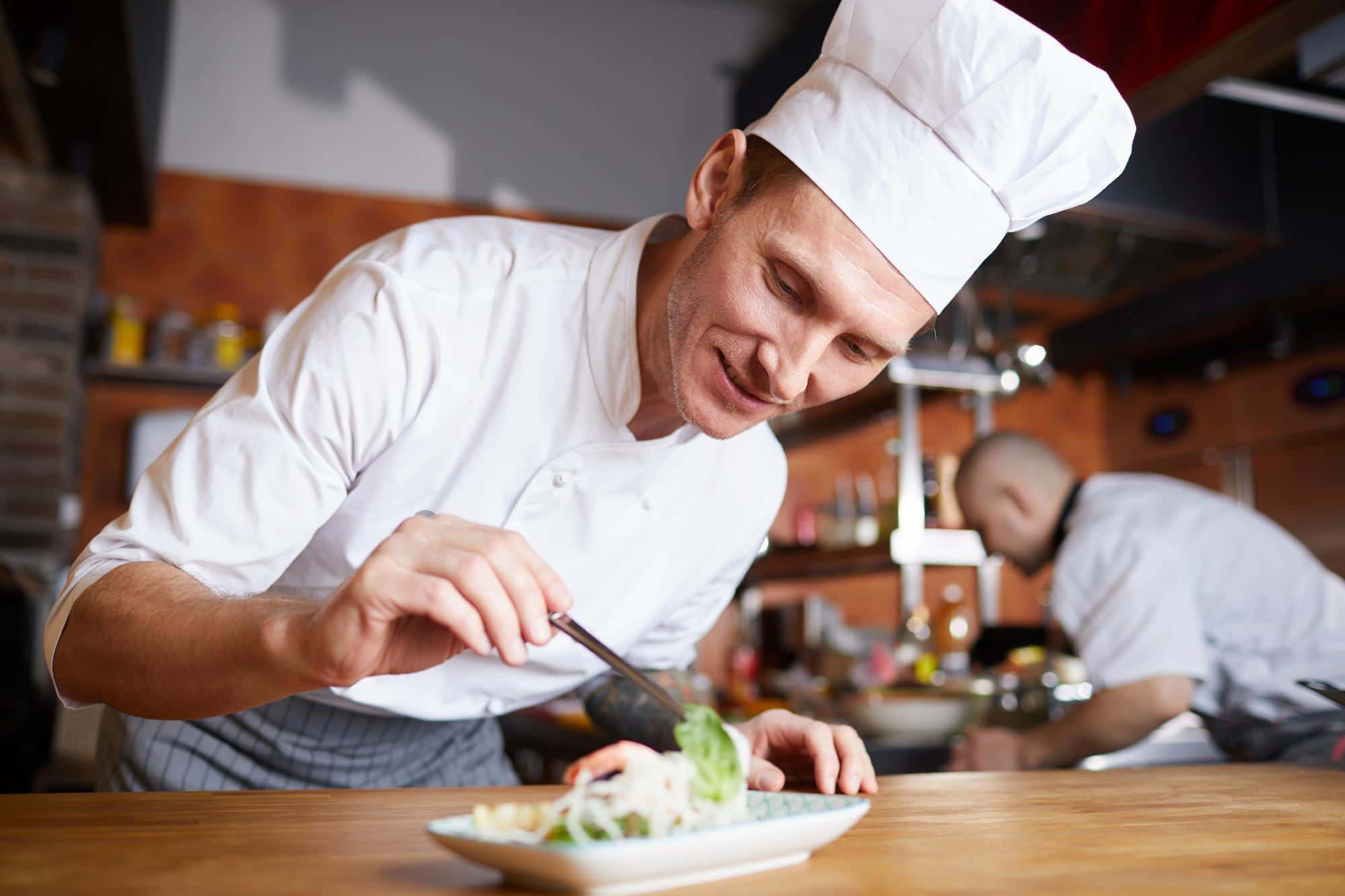 chef preparing dish